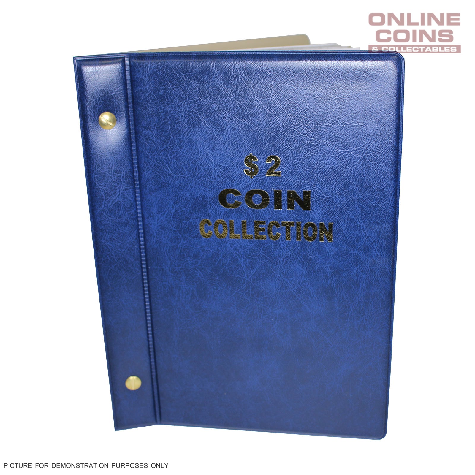 VST Australian $2 Coin Album 1988-2023 With Printed Mintage Interleaves BLUE